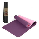 Mat Yoga Colchoneta Eco 6mm Doble Color Guías +bolso +cordel