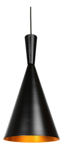 Lámparas Colgantes Modernas Beat Tall Cobre Cocina Tom Dixon Color Negro Y Cobre