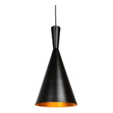 Lámparas Colgantes Modernas Beat Tall Cobre Cocina Tom Dixon Color Negro Y Cobre