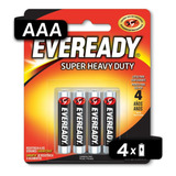 Pila Eveready Carbon Zinc Aaa Blister 4 Unidades