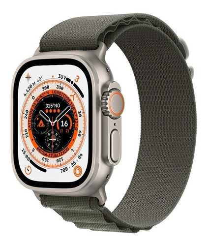 Apple Watch Ultra Gps+cell Titânio 49mm - Verde - M + Brinde