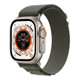 Apple Watch Ultra Gps + Cellular - Caixa De Titânio 49 Mm - Pulseira Loop Alpina Verde - M
