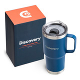 Vaso Termico Tapa Magnetic Slider 900 Ml Termo Mug Discovery Color Azul Vaso Térmico 900 Ml