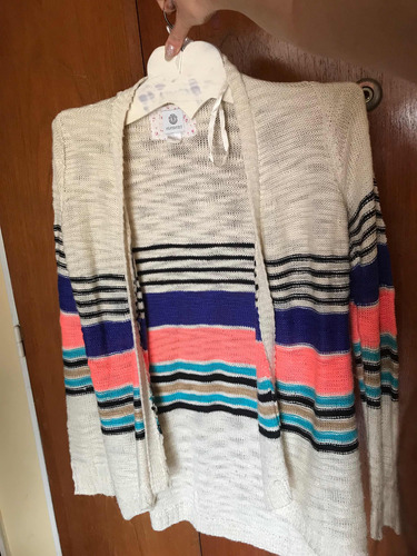 Sweater Saco Largo Abrigo Cardigan Talle Unico Mujer