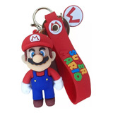 Llavero Mario Bros Goma Importado 3d Llave Juego 