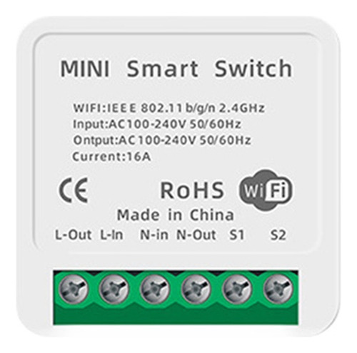 Mini Interruptor Wifi Inteligente De 16 A, Interruptores De