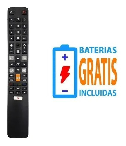 Control Remoto Compatible Con Tcl Pantalla Netflix Tv Gd-500