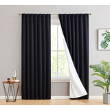 100 Complete Blackout Lined Drapery With Heavy Double L...