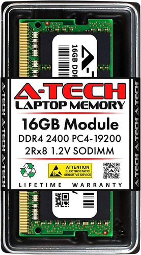 Memoria Ram A-tech De 16 Gb, Ddr4, 2400 Mhz, Sodimm, 260 Pin