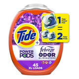 Tide Power Pods - Detergente Para Ropa Con Febreze, 45 Unida