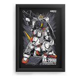 Quadro Decorativo A3 (45x33)  Gundam Rx 79