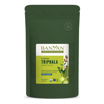 Banyan Botanicals Triphala Polvo 227g Digestión Vegano