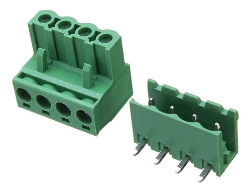 Conector Bornera 4 Pines Desmontable Enchufable 5.08mm