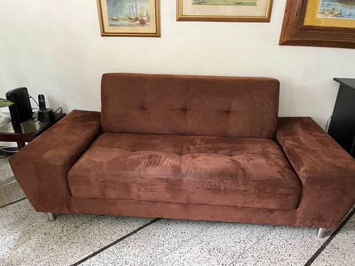 Sofa Cama Abatible En Pana