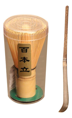 Bamboo Chasen Matcha Whisk Tool (75-80 Prong) Con Accesorio
