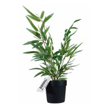 Bambú Grueso Planta Artificial 42cm Con Maceta Premium