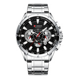 Reloj Para Hombre Curren 8363-3 Cronografo