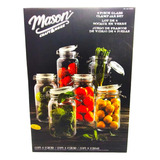 Mason Craft & More Juego De Frascos De Vidrio Con 6pz