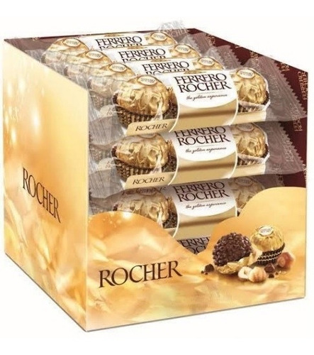 Chocolate Ferrero Rocher 16 Paquetes De 3 Piezas