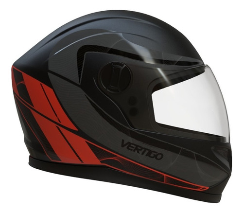 Casco Moto V32 Warrior Naranja Mate Vertigo
