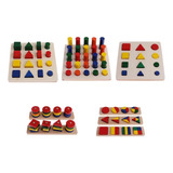 8 Set Montessori Material Sensorial Juguetes Educativos Temp