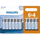 Pilha Alcalina Philips Aa Lr6p10bp/59 - 10 Unidades