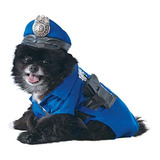 Disfraz De Policía Para Perros Grandes