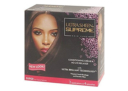 Ultra Sheen Supreme No-lye Relaxer Kit De Crema Acondicionad