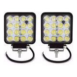 Par De Faro Led Auxiliar 16 Led 48w Cuatri 4x4 Off Road Agro