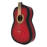 Guitarra Acústica Clásica Cuerdas De Nylon Cl1-rojo 