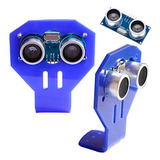 Sensor Ultrasonico Hc-sr04 + Soporte Acrílico Azul