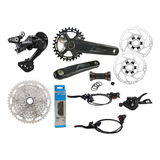 Grupo Shimano Deore M4100 Monoplato 32t Pacha 11-46t 10 Vel