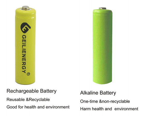 Geilienergy Nicd Aaa 1.2v 600mah Triple A Baterías Recargabl