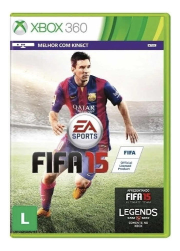 Jogo Fifa 15 Xbox 360 Original Futebol - Mídia Física