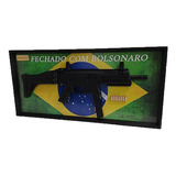 Quadro Decorativo Ctt .40 Fechado Com Bolsonaro