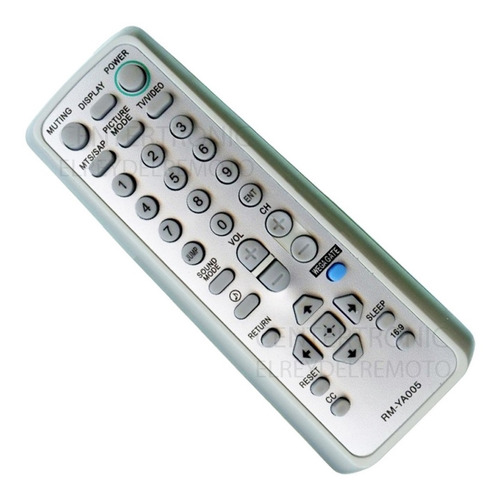 Control Remoto Rm-ya005 Gris Para Sony Televisor 21 29 34 Kv Wega Trinitron Tv