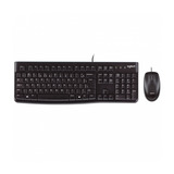 Kit De Teclado E Mouse Logitech Mk120 Pt-br Cor Preto