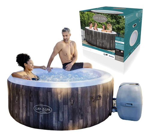 Jacuzzi Inflable Hidromasaje Bestway Lay-z Spa Bahamas Cuota