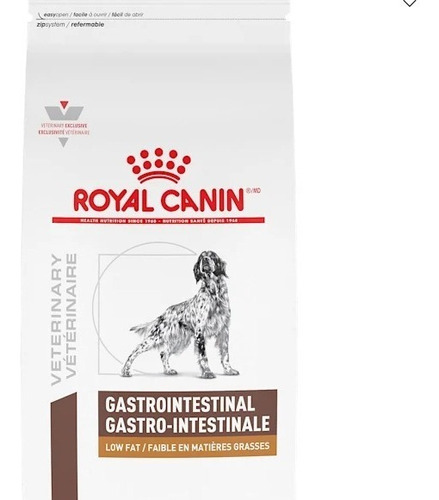 Alimento Royal Canin Veterinary Diet Canine Gastrointestinal Low Fat Para Perro Adulto Todos Los Tamaños Sabor Mix En Bolsa De 13kg