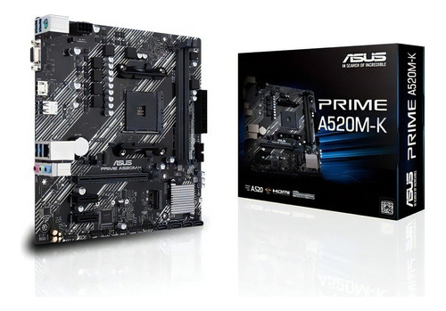Motherboard Asus Prime A520m-k Amd Socket Am4 Ryzen Gamer