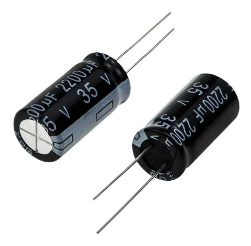 Capacitor Electrolítico 2200uf 35v 13x25mm - Pack 5 Unidades