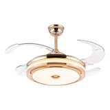 Candil Led Ventilador Plegable  Gold  C/control