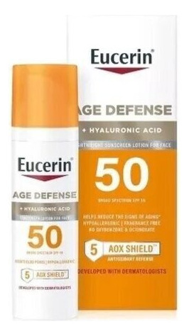 Eucerin Protector Solar Age Defense +acido Hialuronico Fps50