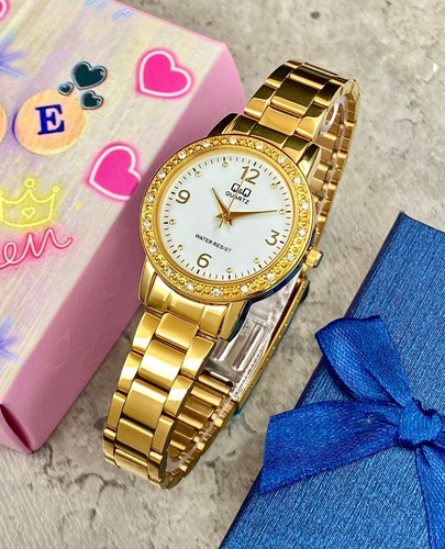Reloj Qyq Para Mujer Diamantes Nueva Colección + Envio