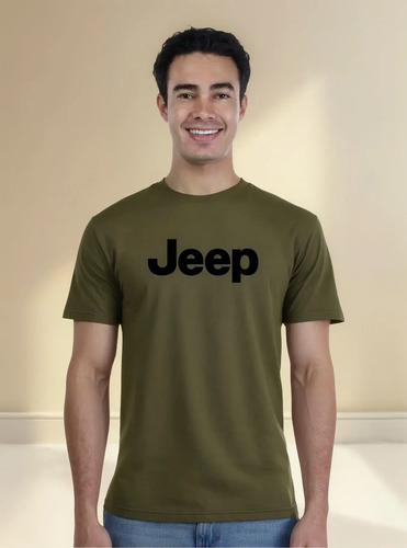 Playera Verde Militar, Jeep Fan, Varios Modelos