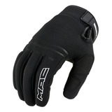 Guantes Moto Invierno Cuero Neoprene Mac Atomic Negro Color - Talle Xl