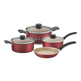 Set Bateria Ollas Tramontina Turim Cocina 7 Piezas Teflon 