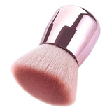 Pincel Kabuki Fofo Macio Para Maquiagem Selar Make Pó Blush Cor Rosa