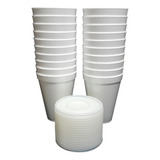 Vaso Icopor Espumado 12 Oz Tapa Plástica Darnel Pqtex20 Unds