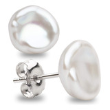 Pendientes De Perlas Para Mujer Perlas Keshi Cultivadas De A